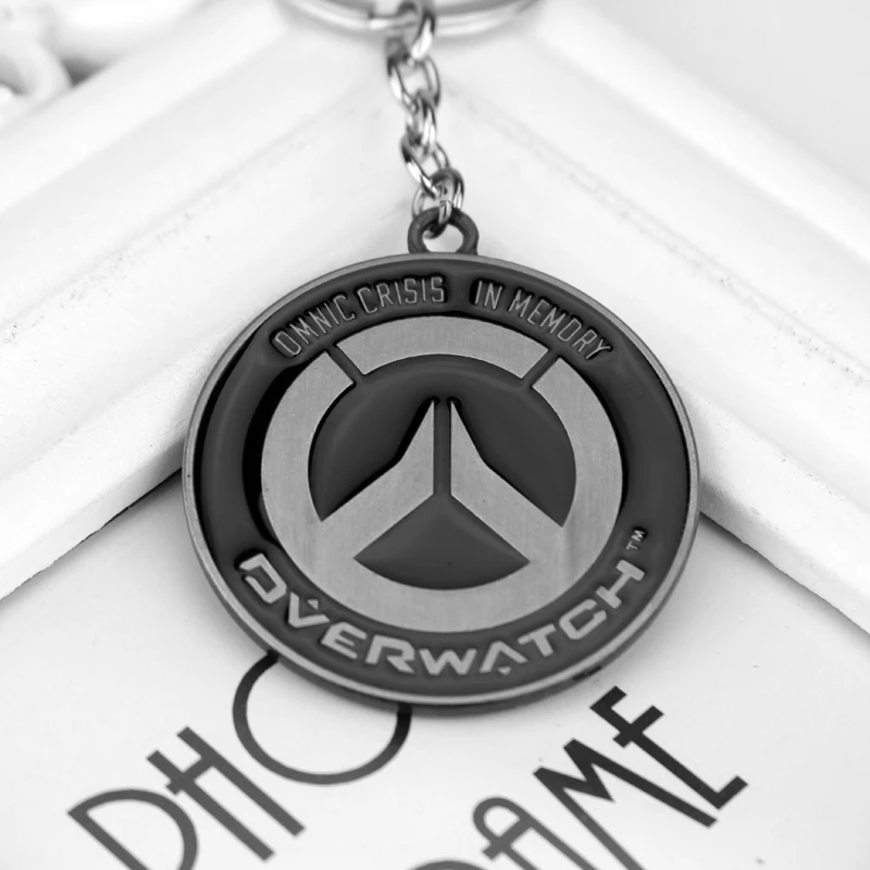 Популярные игры винтажные брелоки Overwatch аниме брелок для ключей ювелирные