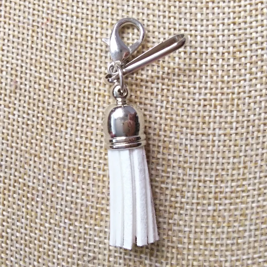 12 шт./лот модные брелки для ключей с карабином сумка кисточкой милые подарки