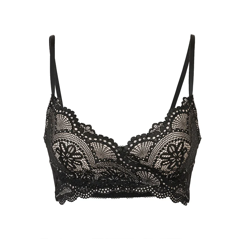 Женский кружевной бюстгальтер без косточек DOBREVA | Женская одежда