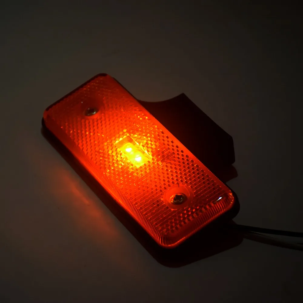 Универсальный прямоугольник для мотоцикла красный светодиод 24 светодиода