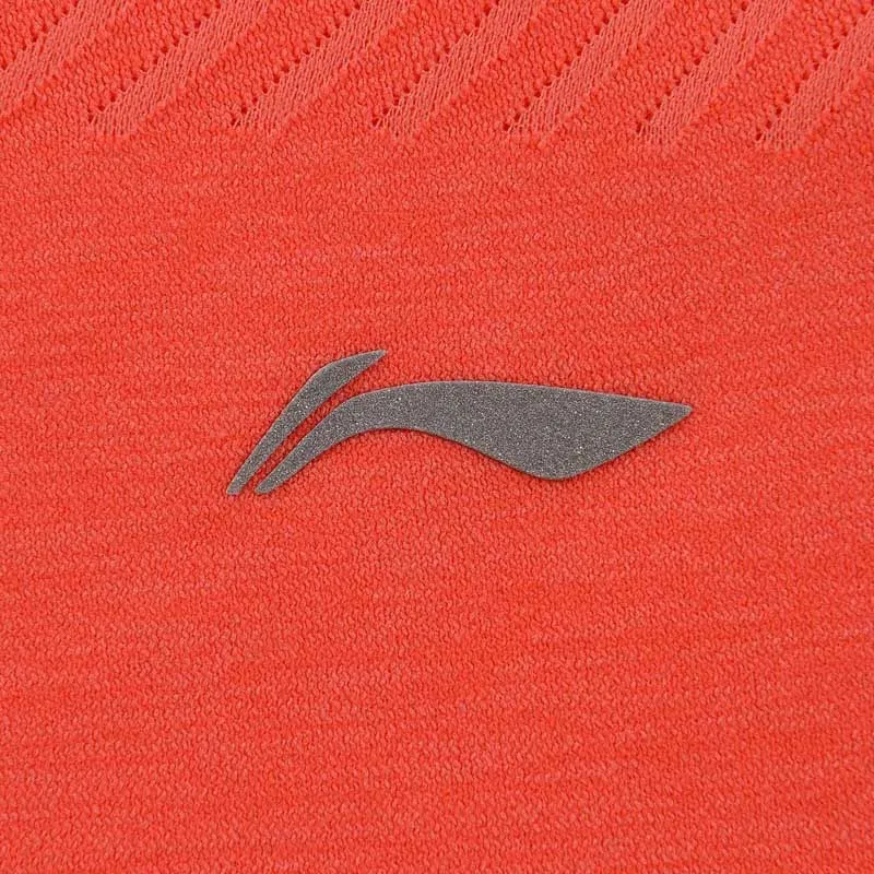 Женская футболка для бега Li-Ning облегающие дышащие спортивные майки с подкладкой
