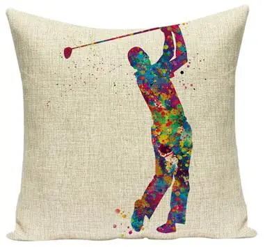 12 Southeast Asia Buddha Cushion Zen Meditation Buddha Statue Watercolor Musical Instruments Skull Pattern Creative Sofa Pillows - Цвет: 12