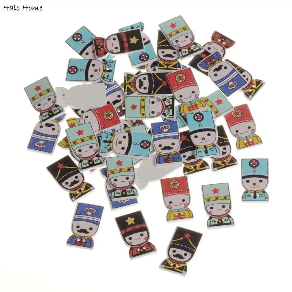 Одежда высшего качества Записки Декоративные милый мультфильм Пуговицы 2