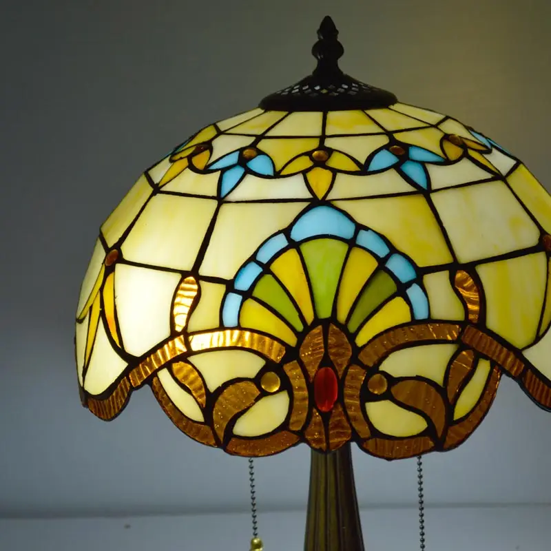 Настольная лампа Tiffany 12 дюймов витражная европейская барочная Классическая для