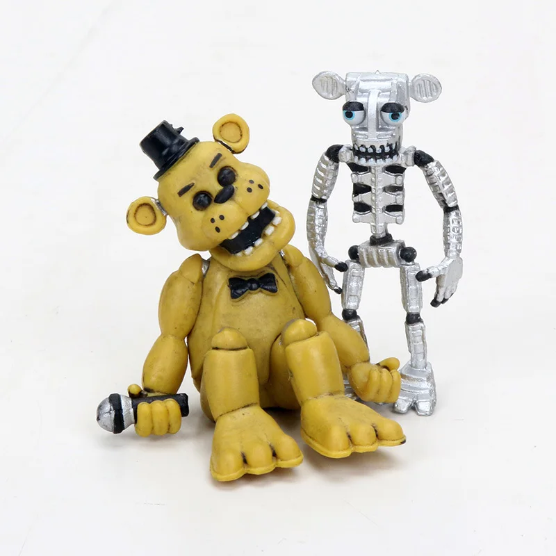 8 шт./компл. аниме «Five Nights At Freddy's», «пять ночей цифры пакет " с изображениями персонажей игры «пять ночей с Фредди», Чика, Fazbear рисунком кролика, лисы и других животных, с рисунком персонажей из игры «пять ночей в Фредди» модели игрушки подарок