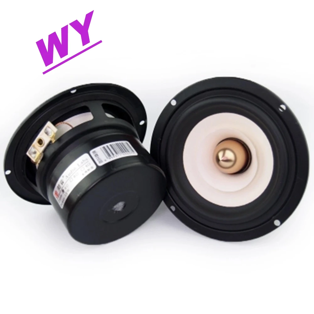 WY 2PCS 4 INCH Full Range Speaker Bullet Rubber Tweeter MID Woofer Hifi Home Theater Audio 2.0 2.1 Loudspeaker DIY | Электроника