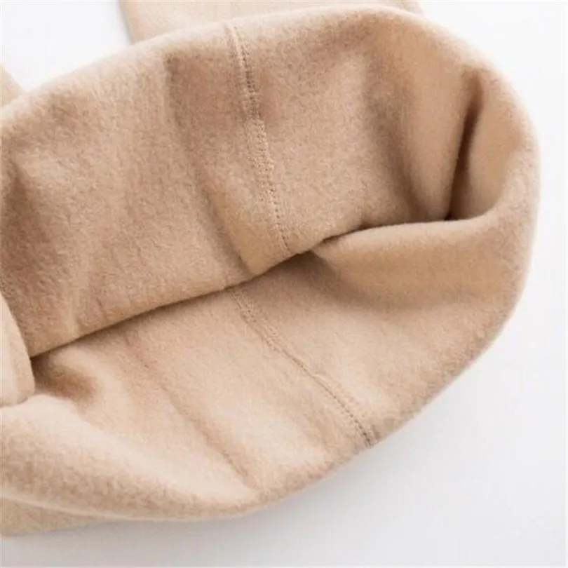 YGYEEG Fashion Women Autumn Lined Fleece Plus Velvet Pants Warm Leggings Spring Skinny Candy Color Three Styles Knitted Bottom