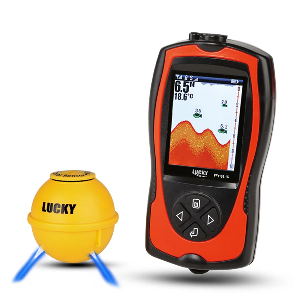 Lixada Fish Finder Wireless echo sounder Fishfinder English Russian Menu 147ft 45m 240V for Fish Detector fishfinder FF1108-1CW Lixada Fish Finder Wireless echo sounder Fishfinder English Russian Menu 147ft 45m 240V for Fish Detector fishfinder FF1108-1CW