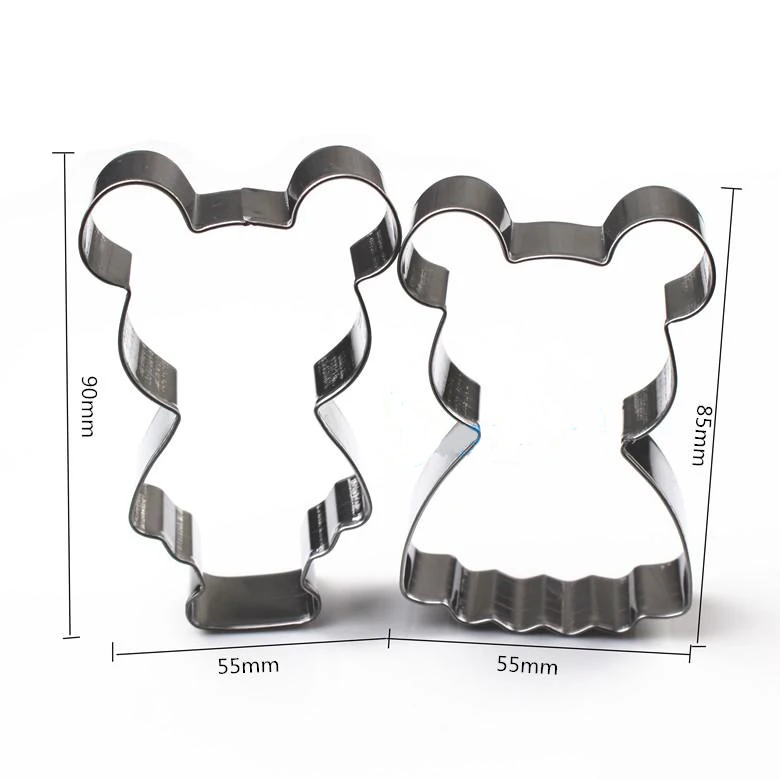 

Wholesale a pair of bear stainless steel sugar cookies mold 10 sets/lot