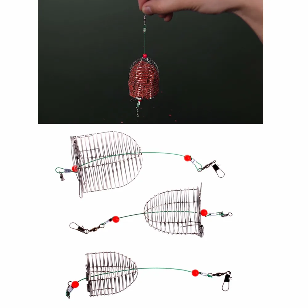 Проволока из нержавеющей стали Рыболовная Ловушка клетка держатель корзины