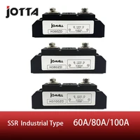 60a80a100a industrial ssr single phase solid state relay input 3 32vdc output 24 680ac