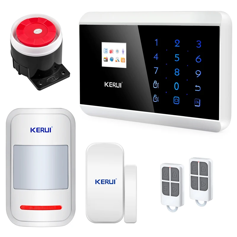 Kit 1 Kerui Android IOS APP пульт дистанционного управления GSM сигнализация охранных Русский Испанский Французский английский голосовые подсказки охранной сигнализации - Цвет: Kit 1