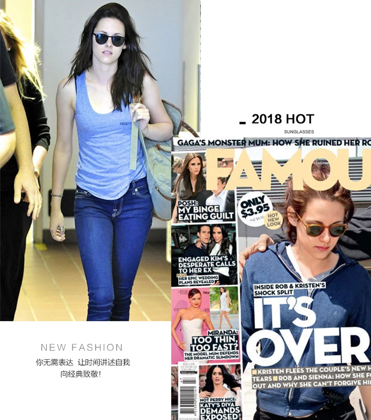 Kristen Stewart Солнцезащитные очки женские винтажные Круглые очки с полароидным стеклом OV5256 Sir O 'malley солнечные очки для мужчин