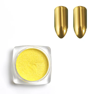 Yellow LadyMisty дизайн 6 цветов металлическое зеркало блеск для ногтей порошок дизайн ногтей пыль Блестящий декор для ногтей украшение для ногтей ежедневный Маникюр пыль - Цвет: Yellow