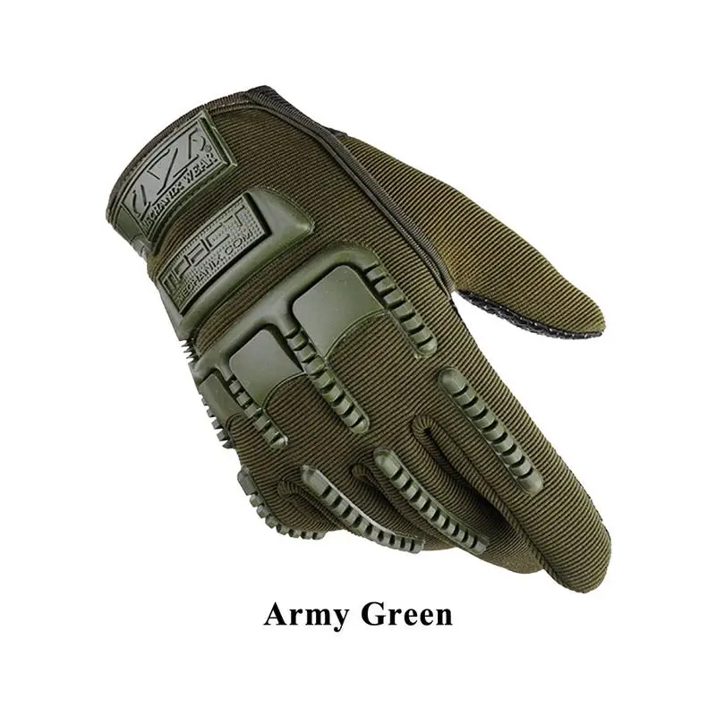 Army Green Уличные мотоциклетные спортивные перчатки, Нескользящие велосипедные перчатки для езды на велосипеде, спортивные перчатки для мотокросса, черные камуфляжные армейские зеленые - Цвет: Army Green