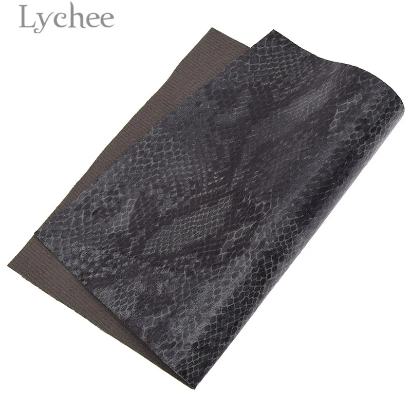 4 Lychee Life 29x21 см A4 тисненая змеиная ткань PU для сумки одежды Синтетическая кожа ткань Швейные материалы - Цвет: 4