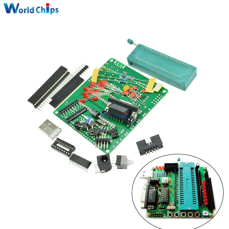 Макетная плата C51 AVR MCU, набор для самостоятельного обучения, детали и компоненты для пользователя DIY