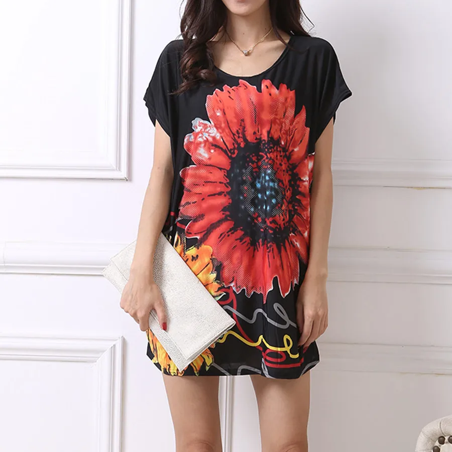 Новинка 2020 женская футболка платье размера плюс женское мини-платье с коротким