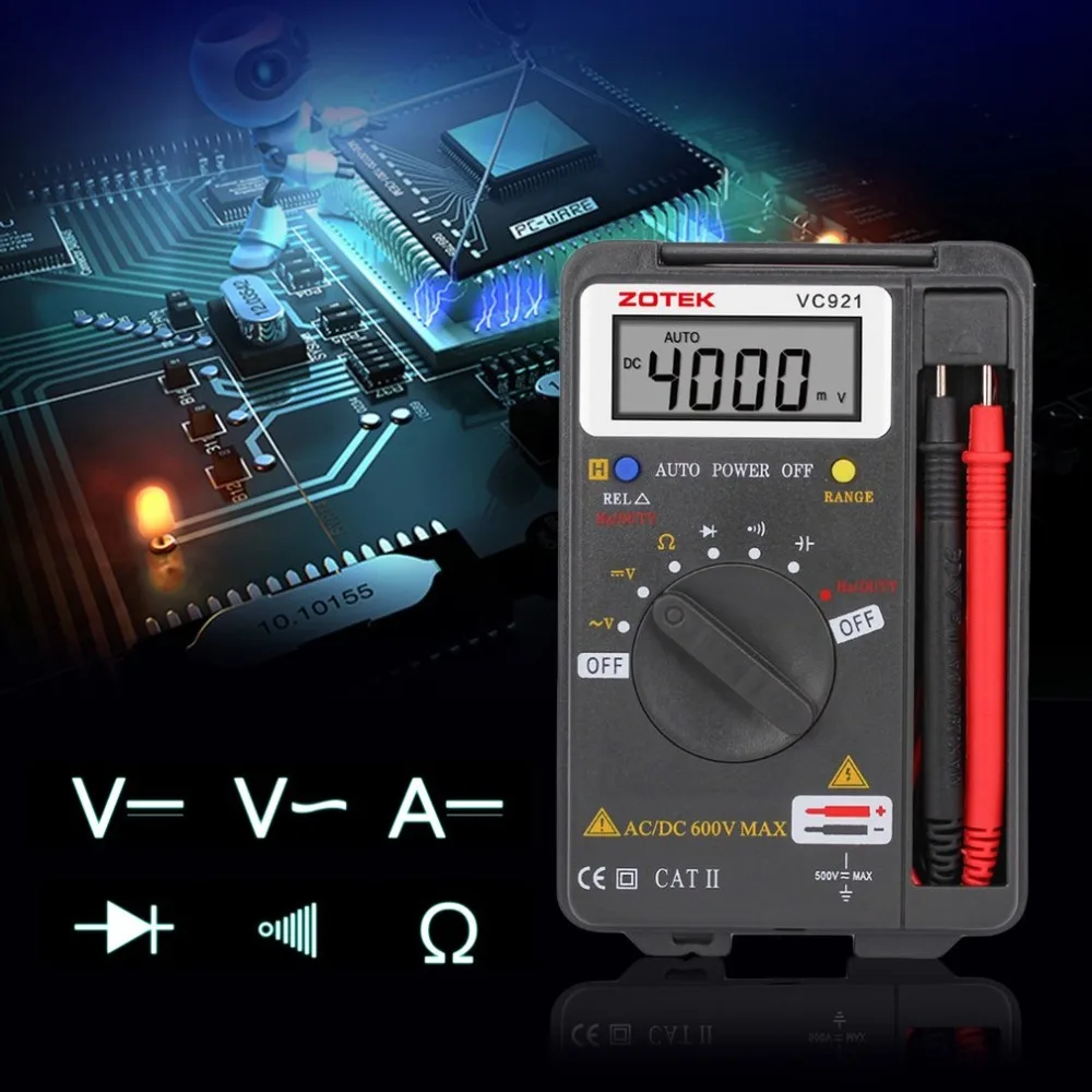 RM102 Цифровой мультиметр ZT102 Multimetro Транзистор тестер цифровой Mastech uni esr 101 т метр Sanwa