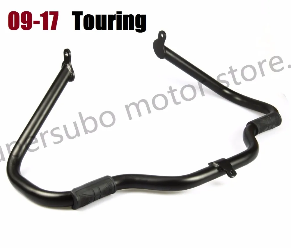 

Motorcycle Black Mustache Highway Engine Guard Crash Bar For harley Touring Street Glide Road King FLHR FLHT FLHX 09-17 Black