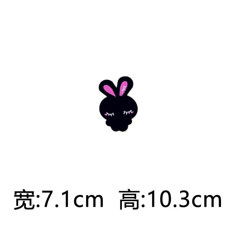 Милый кролик морковь божья коровка медведь собака нашивки в форме бомбы гладить