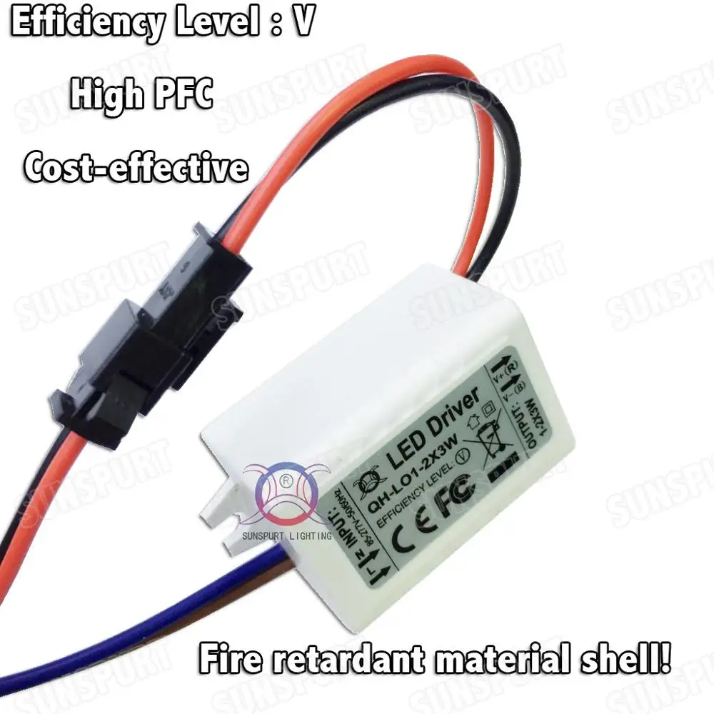 10 шт. изоляция AC85 277V в 5 Вт светодиодный драйвер 1 2x3W 600mA DC2 7V Светодиодный источник