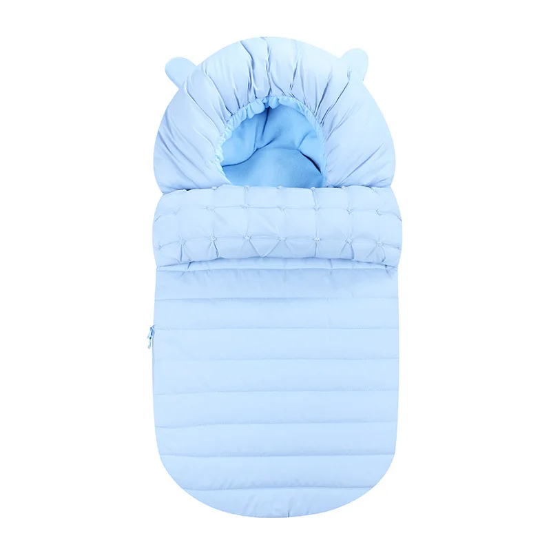 Толстое детское Пеленальное Одеяло вязаный конверт спальный мешок для