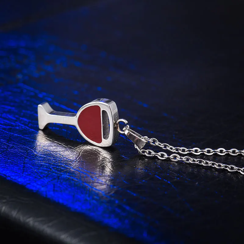 Модное колье WAWFROK 2019 для женщин красного и желтого цвета с винными стаканами на крючке из нержавеющей стали и уникальным дизайном украшений.