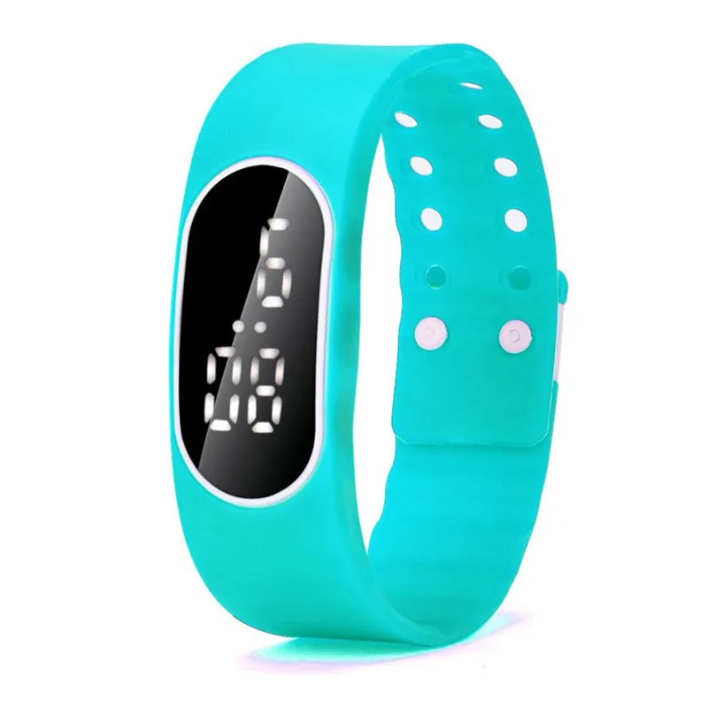 Горячая новинка 2017 Модные мужские и женские резиновые синие светодиодные