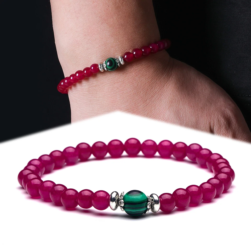 Charm Natural Stone Sweet and elegant Beads Strand Bracelet for Men Homme Male Women 2019 Men's Bracelets Accessories | Украшения и