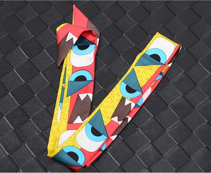 Высококачественный художественный Печатный Модный женский 100% Шелковый ободок