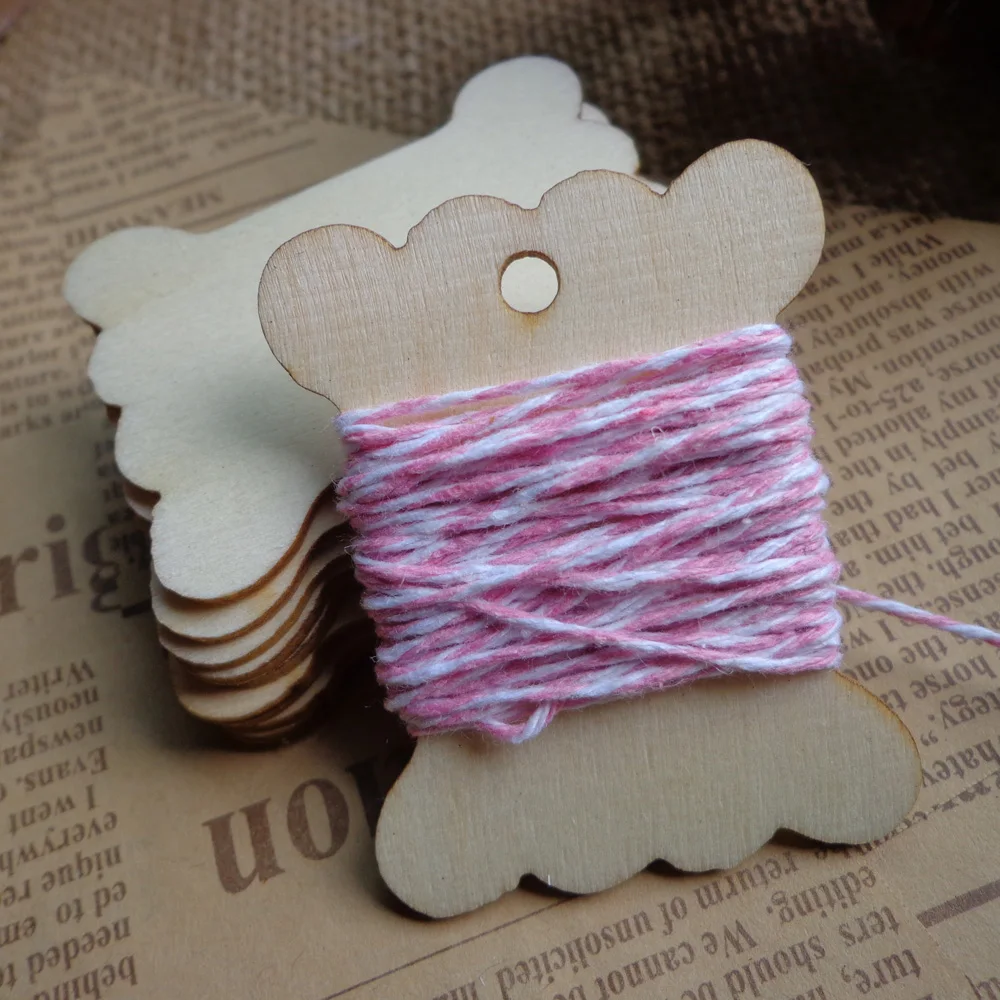 25 шт. деревянные нитки ленты шпагат пустые закладки ручной работы Подарочные