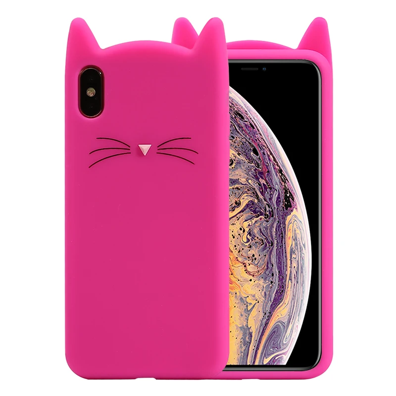 Милый чехол с котом Тоторо для iPhone XS MAX XR X 10 iPhone 6S 6 s iPhone 7 8 6Plus 7Plus 8Plus iPhone 5S 5SE чехол для сотового телефона