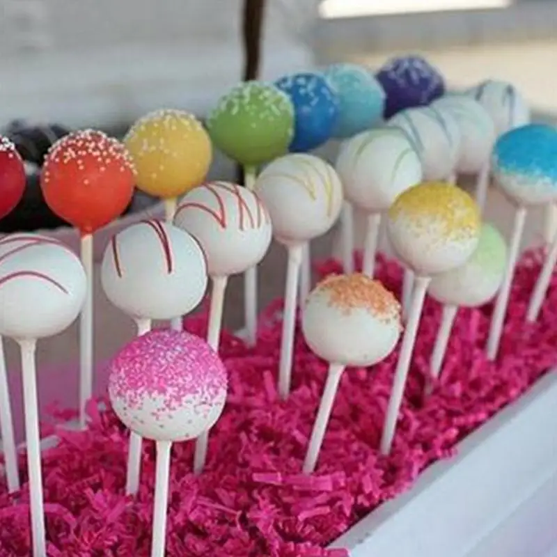 100 шт. одножильная бумага палочки на палочке для конфет шоколада