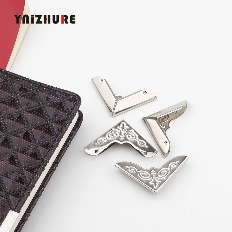 8 шт покрытые серебром книга Скрапбукинг Альбомы меню Угловые протекторы