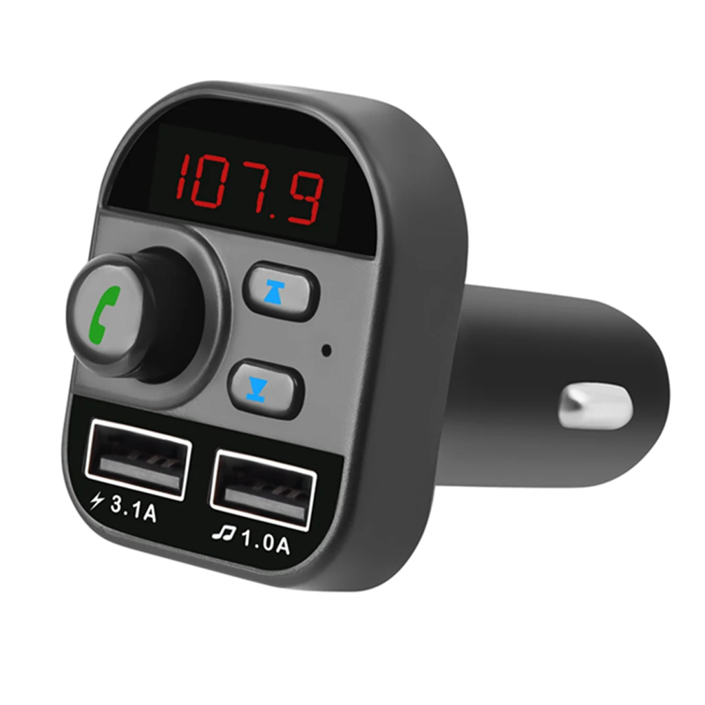 

Bluetooth 5.1 Car MP3 Stereo Player FM Transmitter Dual USB