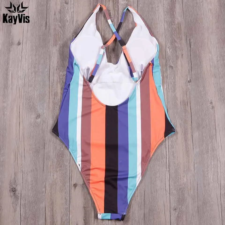 KayVis новый сексуальный цельный купальник женский винтажный купальный костюм плюс
