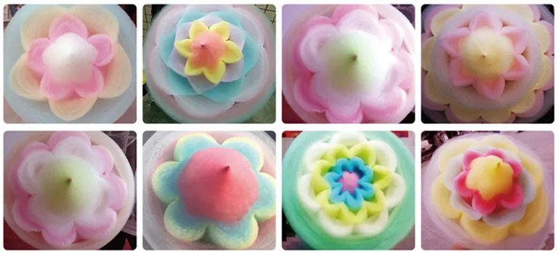 Коммерческие фантазии использование газа DIY Sweet Cotton Candy Maker candyfloss хлопок, сахар, машины снэк-оборудование цветок