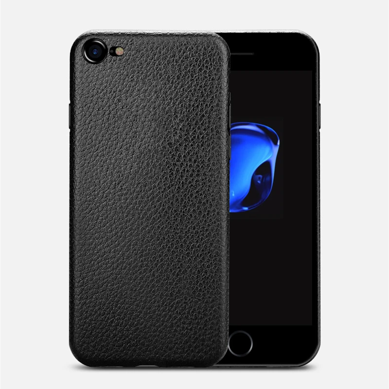 Ультратонкий кожаный чехол SYRINX для iPhone 6S 6 7 8 Plus X XS Max XR мягкий силиконовый из ТПУ с