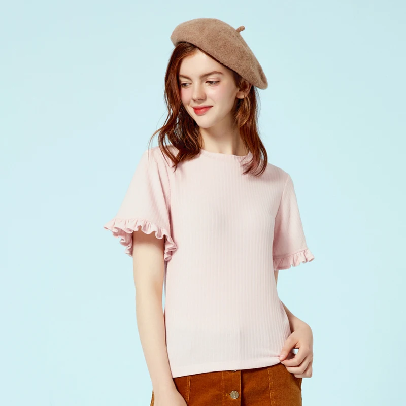 SEMIR/модные летние топы с короткими рукавами для девочек одежда женщин модная