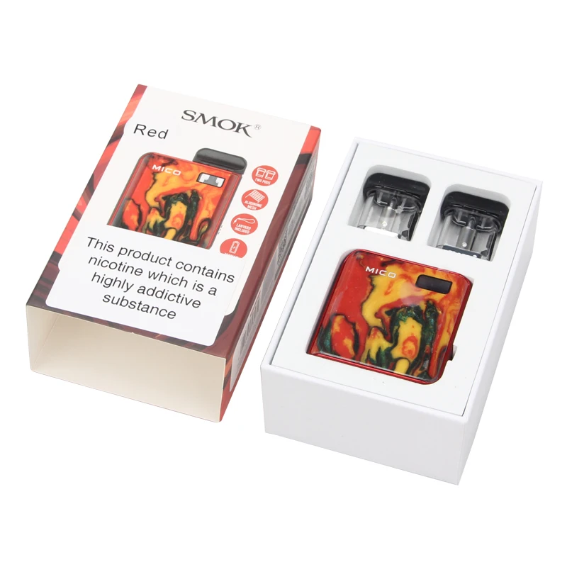 SMOK MICO Vape Pod Kit 10 26 Вт Мико мод с 700 мАч батарея 1 7 мл картридж сетка электронная