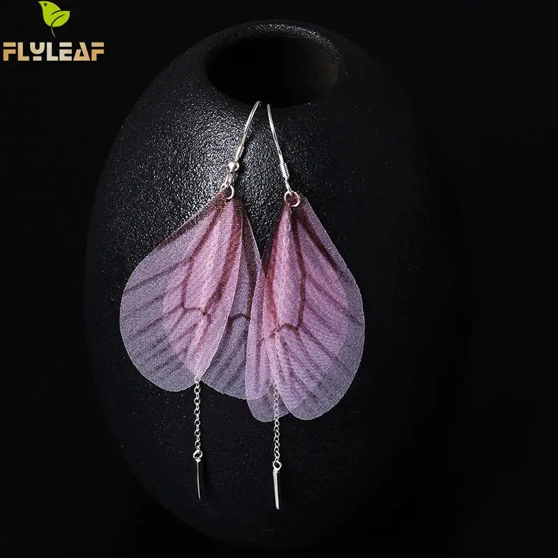 Серьги Flyleaf из стерлингового серебра 100% пробы с длинными кисточками в виде