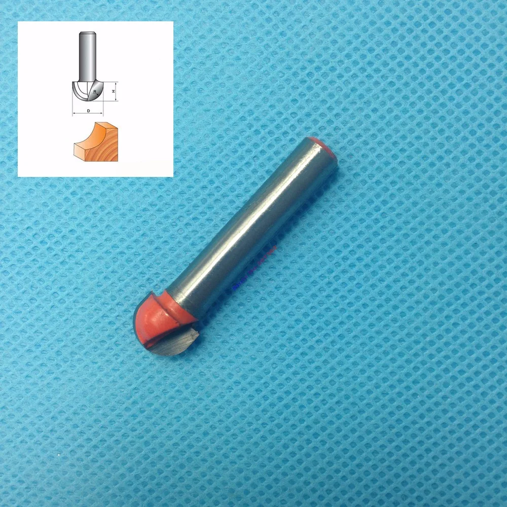 

3/8-Inch Diameter Round Nose Router Bit with 1/4-Inch Shank