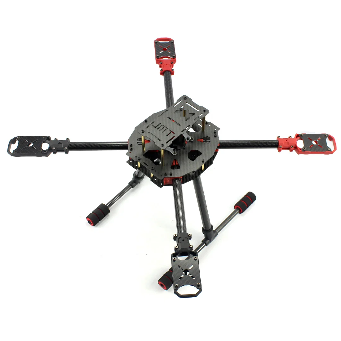 JMT J630 630mm Carbon Fiber 4-axis Foldable Rack Frame Kit  High Landing Skid for DIY Drone RC Racer Quadcopter Aircraft