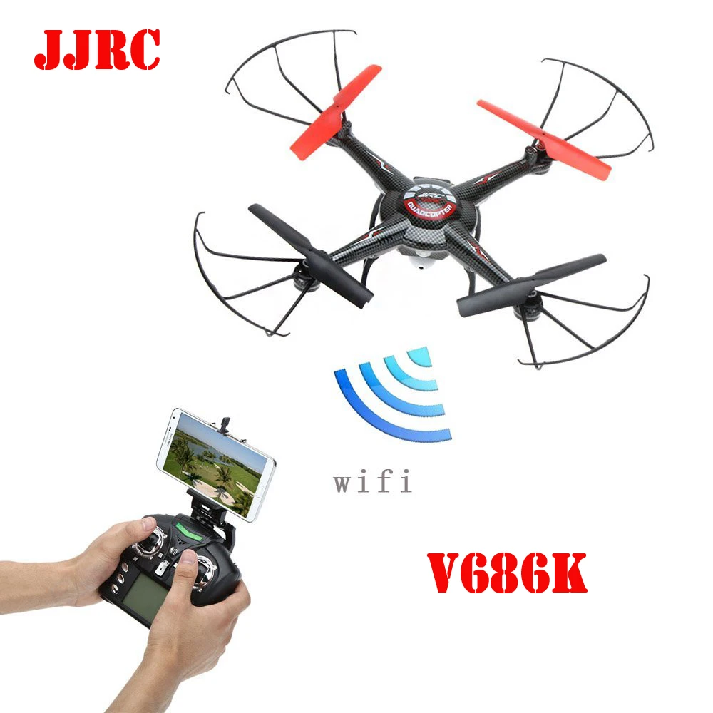 JJRC V686K V686 4CH 360 Flips 2 4 GHz RC Quadcopter Drone w HD камера FPV приложение Безголовый режим RTF |