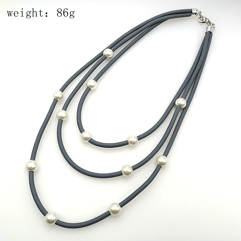 YD&ampYDBZ New Pearl Necklaces For Women Fashion Handmade Chokers Drop Jewelry Harajuku Vintage Gothic 3 Chains Collares |