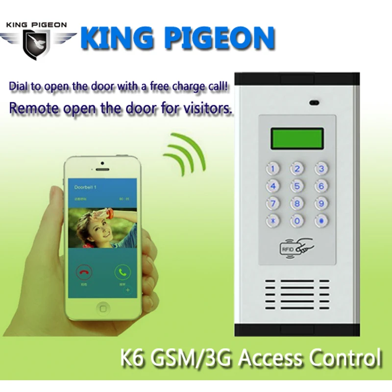 3G GSM система контроля доступа домофон поддерживает RFID карты для квартиры