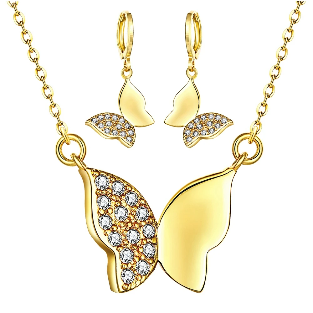 Лучшие продажи металла chocker серьги лаки женщины ожерелье ювелирные наборы для