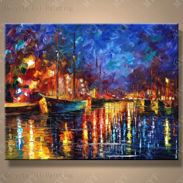 Высококачественный красивый нож с особым дизайном пейзаж масло живопись для