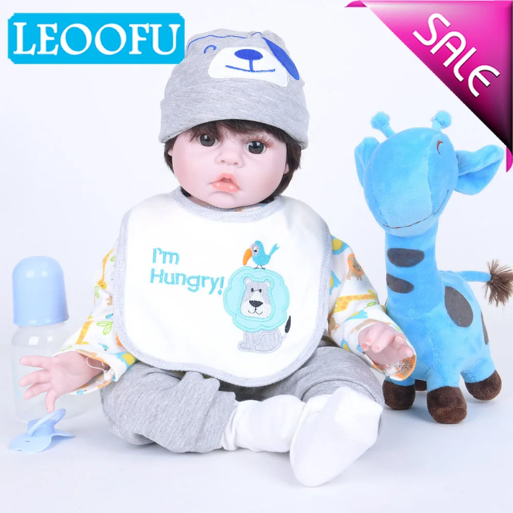 LEOOFU 50 см 20 дюймов bebe Кукла реборн мягкий силиконовый игровой дом игрушки